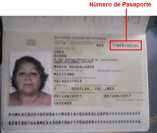 Cual es mi numero de pasaporte mexicano